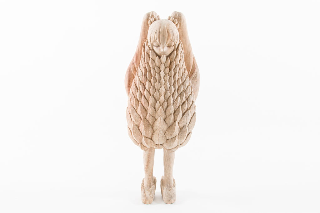 gekirin clothes Miku Hatsune Ver., SHINYA NAGASHIMA, 2026Camphor wood carving23.0 × 15.0 × 56.0 cm