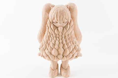 gekirin clothes Mini Miku Ver., SHINYA NAGASHIMA, 2026Camphor wood carving23.0 × 17.2 × 35.0 cm