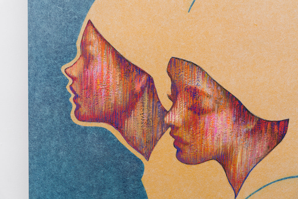 Moon Fairy - At the Togenkan, SHIZUKA ANDO, 2025Ink, Suihi, Mineral pigment, Tengujo paper on silk art cloth72.7 × 91.0 cm