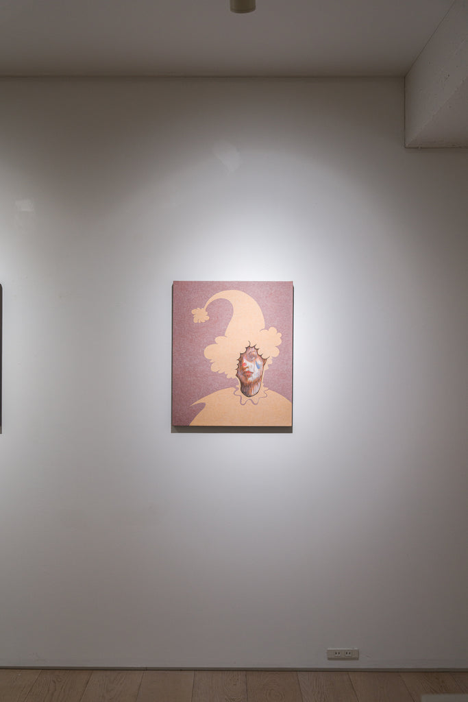 Clown II, SHIZUKA ANDO, 2025Ink, Suihi, Mineral pigment, Tengujo paper on kochi hemp paper61.0 × 50.0 cm