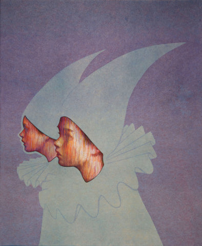 Two Lights, SHIZUKA ANDO, 2025Ink, Suihi, Mineral pigment, Tengujo paper on kochi hemp paper61.0 × 50.0 cm