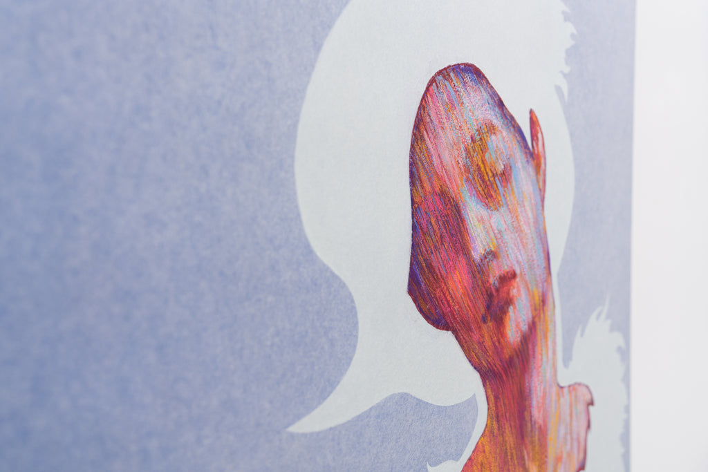 Radiance II, SHIZUKA ANDO, 2025Acrylic, Mineral pigment, Tengujo paper on kochi hemp paper116.7 × 80.3 cm