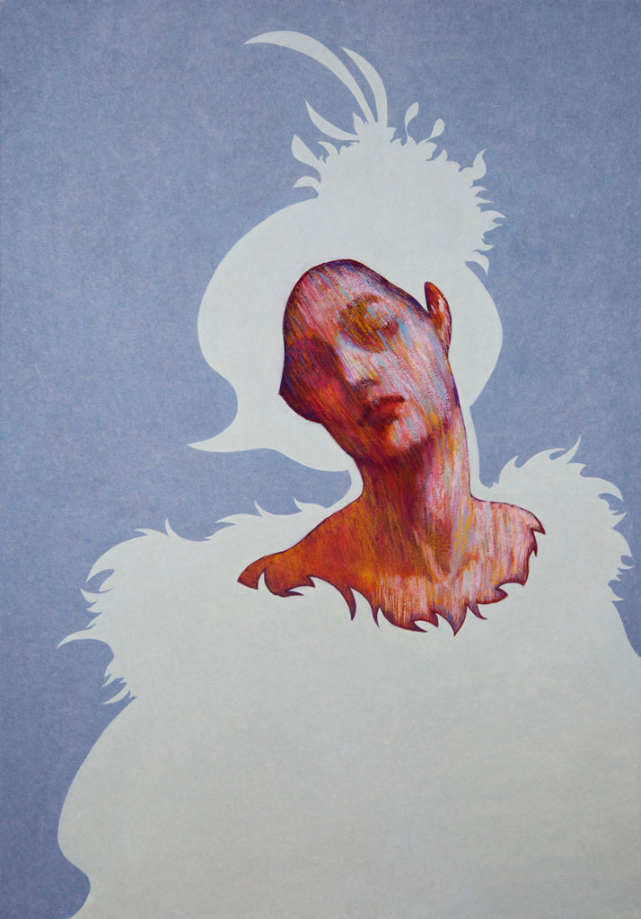 Radiance II, SHIZUKA ANDO, 2025Acrylic, Mineral pigment, Tengujo paper on kochi hemp paper116.7 × 80.3 cm