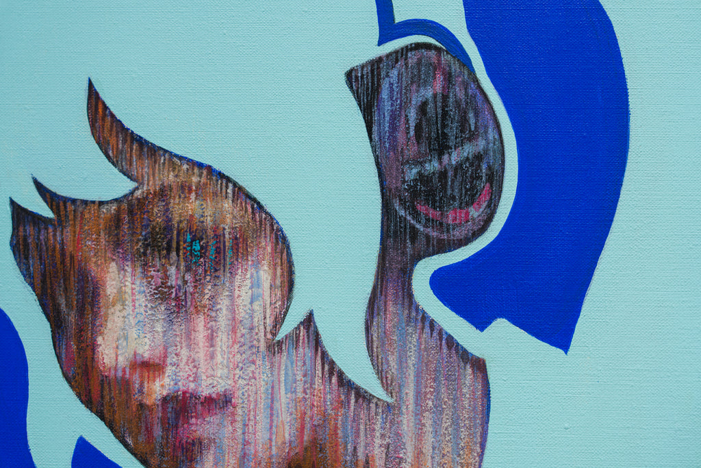 Miku Ⅰ, SHIZUKA ANDO, 2026Mineral pigments, Acrylic on canvas53.0 × 45.5 cm