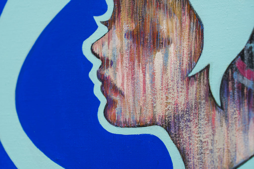 Miku Ⅱ, SHIZUKA ANDO, 2026Mineral pigments, Acrylic on canvas53.0 × 45.5 cm