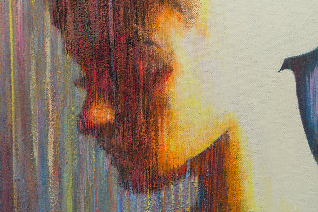 Beyond This Point Ⅰ, SHIZUKA ANDO, 2026Mineral pigments, Acrylic on canvas53.0 × 45.5 cm