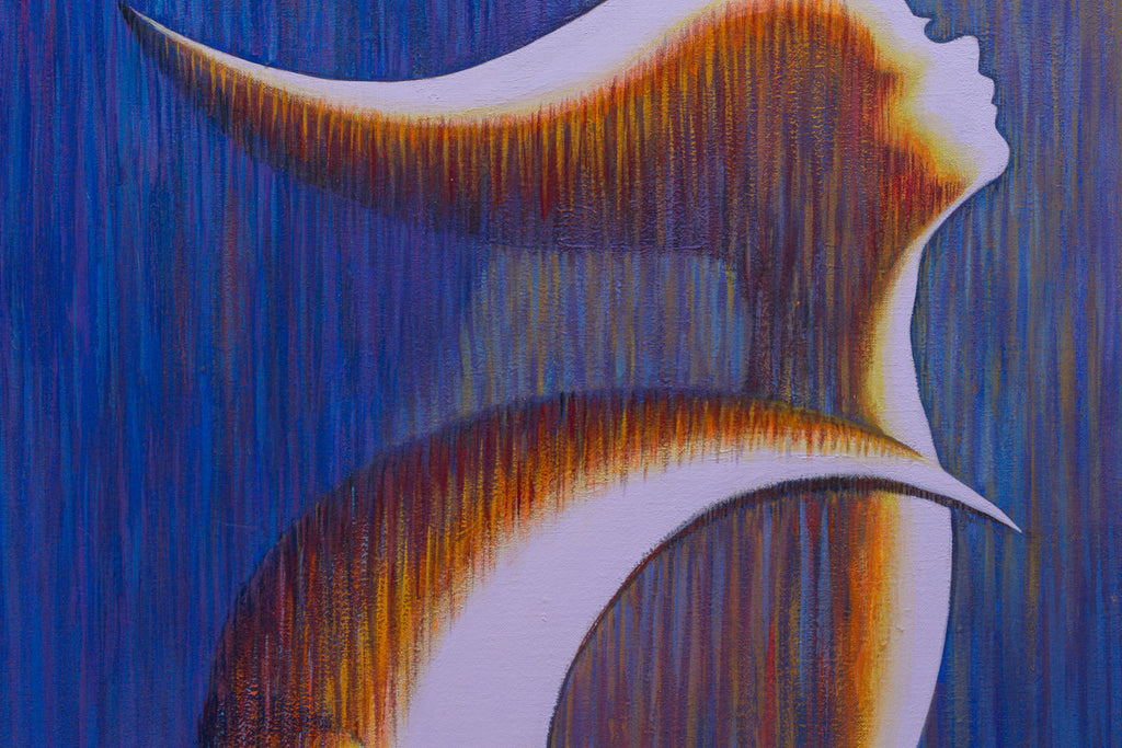 Moon Fairy Ⅳ, SHIZUKA ANDO, 2026Mineral pigments, Acrylic on canvas72.7 × 60.6 cm