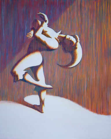Where the Light Falls Ⅰ, SHIZUKA ANDO, 2026Mineral pigments, Acrylic on art cloth91.0 × 72.7 cm
