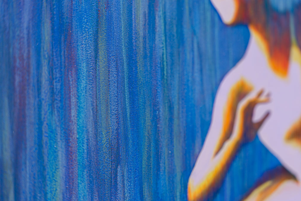 Where the Light Falls Ⅱ, SHIZUKA ANDO, 2026Mineral pigments, Acrylic on art cloth91.0 × 72.7 cm