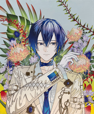 A Garden in Fantasy [Protea : KAITO], SHOKO HIROSE, 2026Uv printing, Oil on canvas72.7 × 60.6 cm