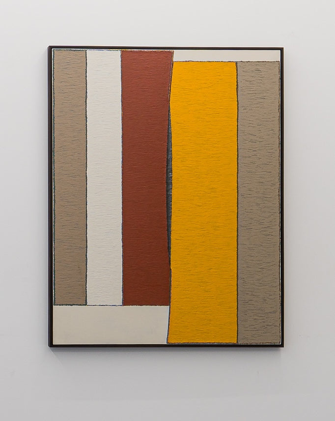 Pile up & Rub Interstice 19-35, SOONIK KWON, 2019Panel, mixed media on canvas116.0 × 91.0 cm