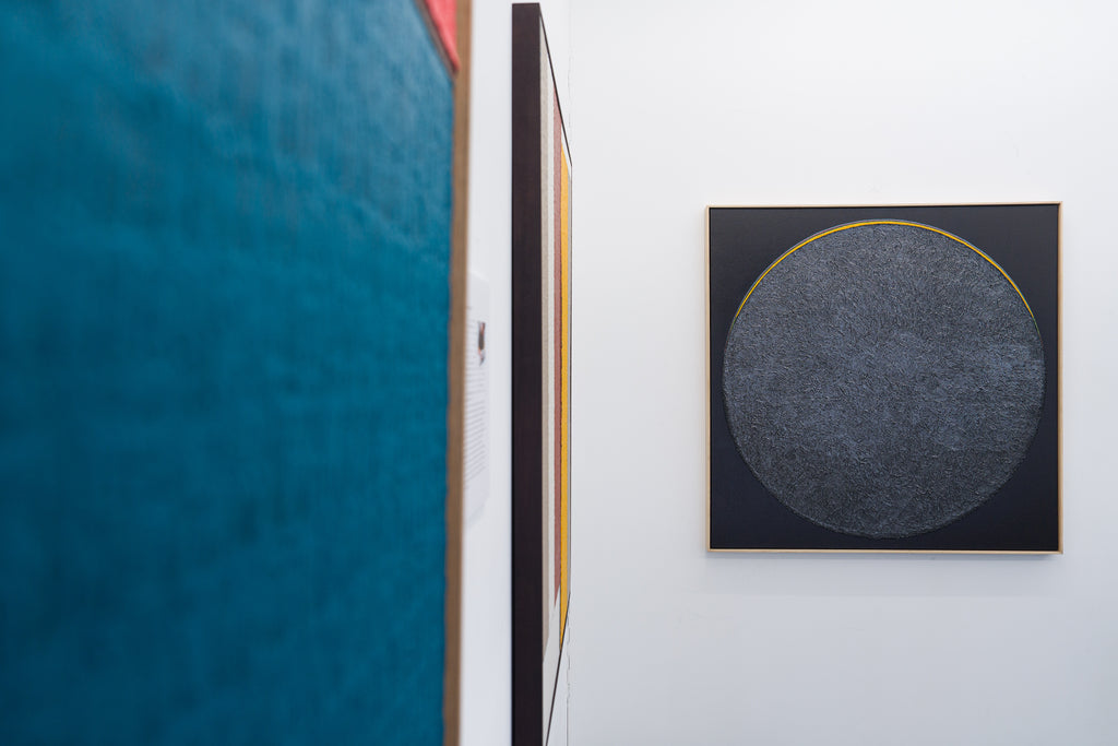 Pile up & Rub - Feeling (04-03), SOONIK KWON, 2022Mixed media on canvas, frame120.0 × 120.0 cm