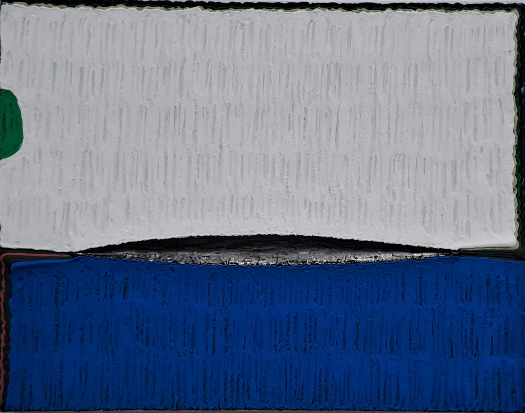 Pile up & Rub-Interstice (6-04), SOONIK KWON, 2022Mixed media on canvas40.9 × 31.8 cm