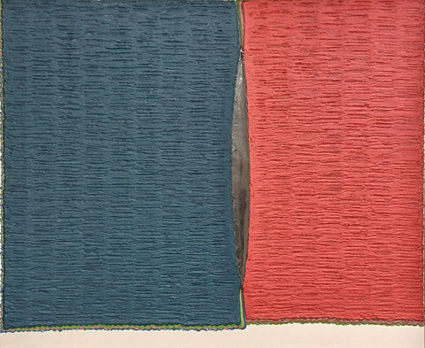 Pile up & Rub-Interstice (11-03), SOONIK KWON, 2022Mixed media on canvas50.0 × 60.6 cm