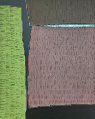 Interstice-Pile up & Rub (2-03), SOONIK KWON, 2026Mixed media on canvas90.9 × 72.7 cm