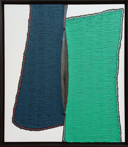 Interstice-Pile up & Rub (7-06), SOONIK KWON, 2026Mixed media on canvas53.0 × 45.5 cm