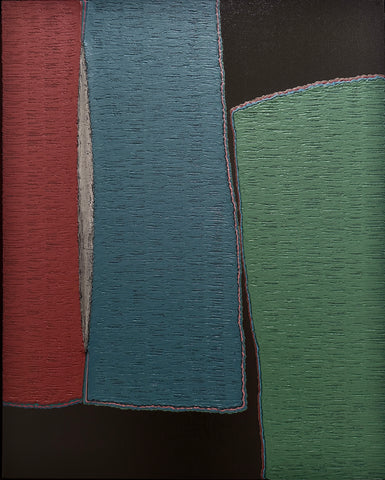 Interstice-Pile up & Rub (1-08), SOONIK KWON, 2026Mixed media on canvas90.9 × 72.7 cm