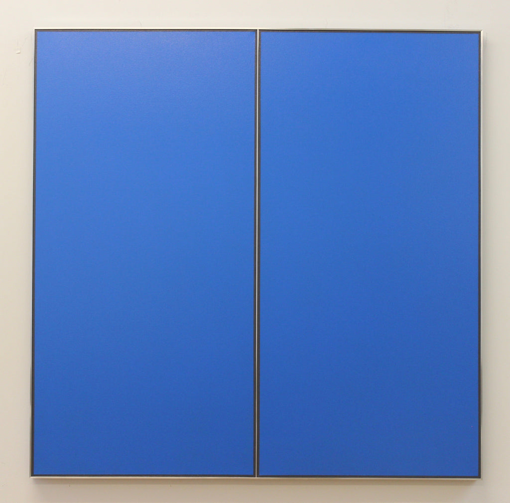 TK947-3/4-18, TADAAKI KUWAYAMA, 2018Acrylic on canvas with aluminium strip121.0 × 121.0 cm