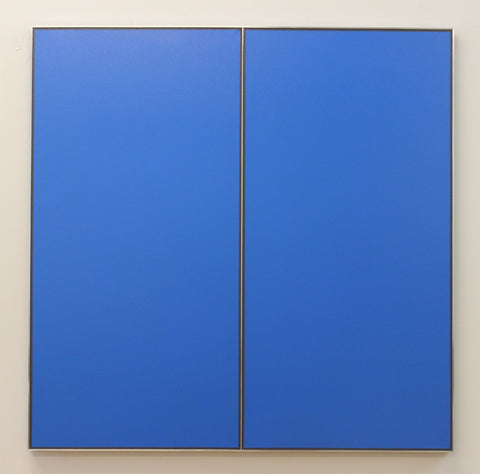 TK947-3/4-18, TADAAKI KUWAYAMA, 2018Acrylic on canvas with aluminium strip121.0 × 121.0 cm