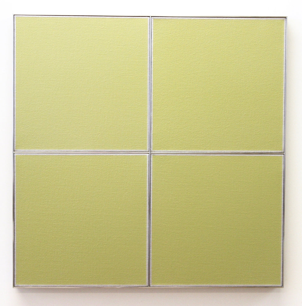 TK3824-1/2-77, TADAAKI KUWAYAMA, 1977Metallic paint on canvas with aluminium strip62.0 × 62.0 cm