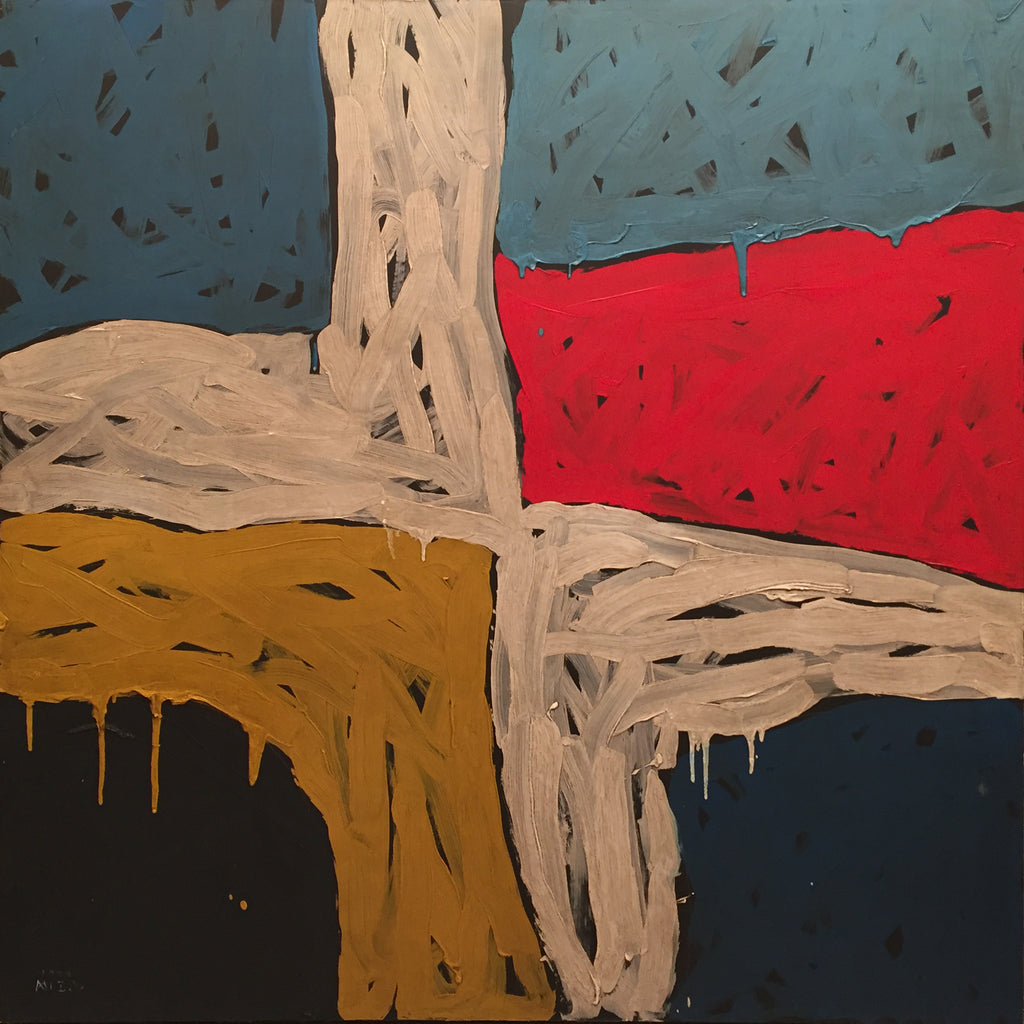 SEIS (6), TETSUO MIZÙ, 1998Oil on canvas100.0 × 100.0 cm