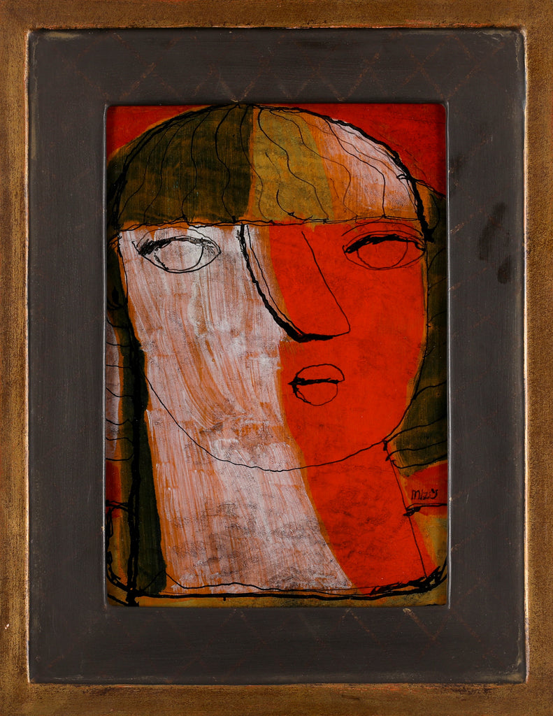 Youngster, TETSUO MIZÙ, UndatedOil on paper22.6 × 15.9 cm