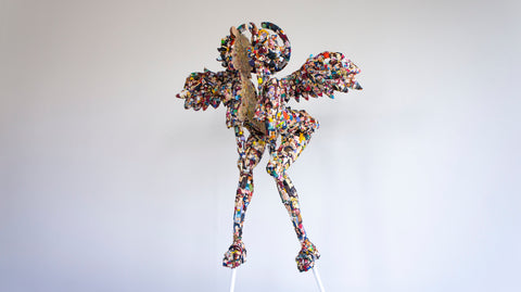 17.7kg, three, 2020Iron, Stainless, Wood, PVC, Figure85.0 × 45.0 × 153.0 cm