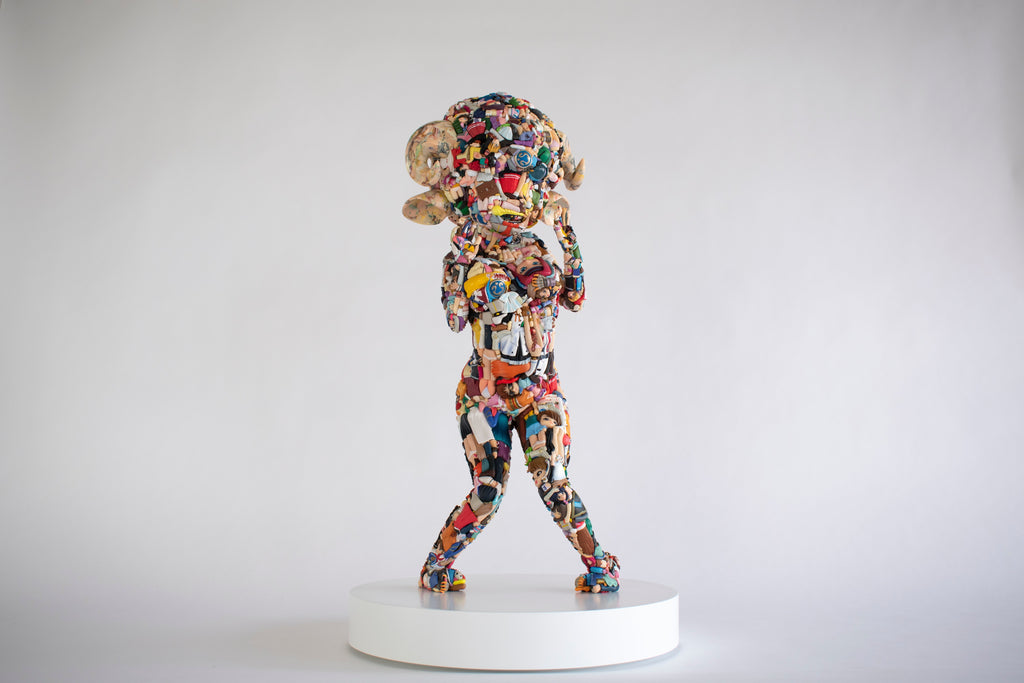 3017g, three, 2022Stainless, Wood, PVC34.0 × 34.0 × 58.0 cm