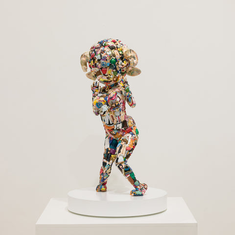 3017g, three, 2022Stainless, Wood, PVC34.0 × 34.0 × 58.0 cm