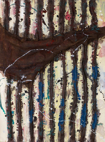 Work 140640, TSUYOSHI MAEKAWA, 2003,2014Burlap, Oil on Canvas130.3 × 97.0 cm