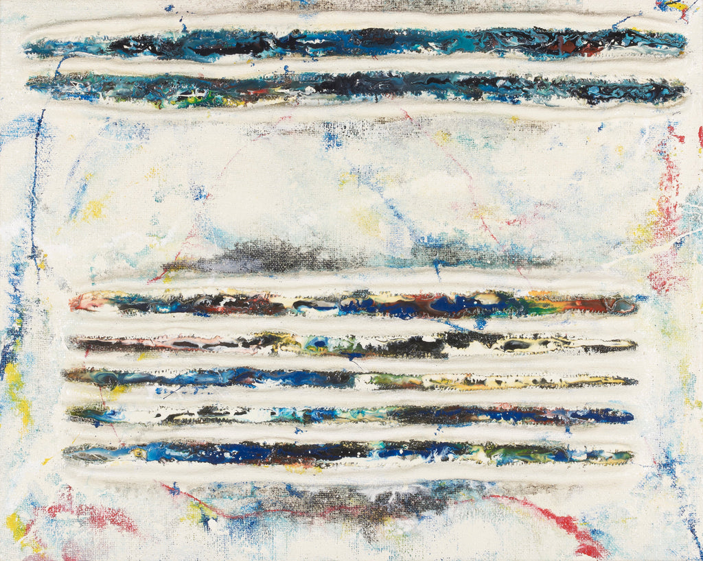 Untitled 141217, TSUYOSHI MAEKAWA, 1991Burlap and oil on canvas75.0 × 93.3 cm