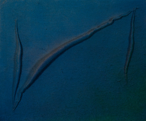 Untitled 161239, TSUYOSHI MAEKAWA, 2016Acrylic, Printed washi paper, Resin, Mineral pigments on canvas61.0 × 73.0 × 6.0 cm