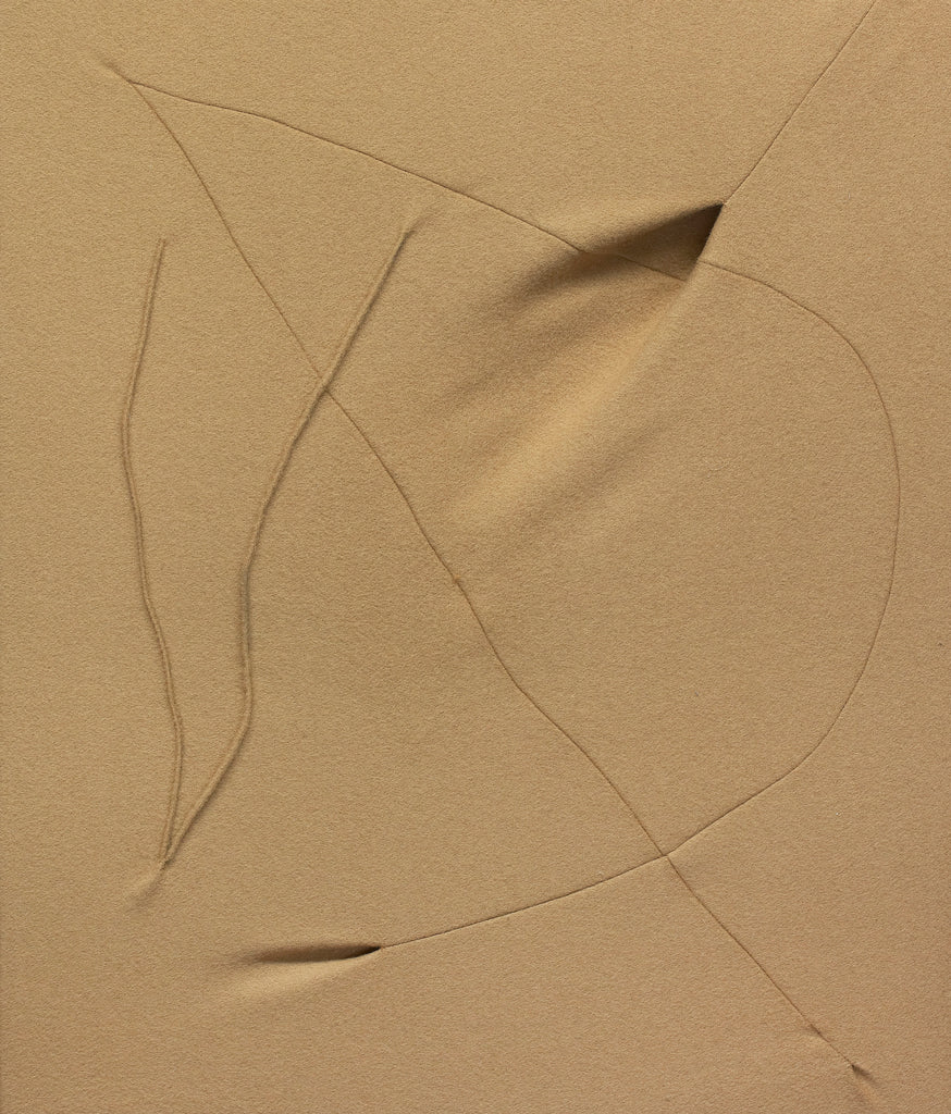 Untitled 161222, TSUYOSHI MAEKAWA, 2016Acrylic, Printed washi paper, Resin, Mineral pigments on canvas53.0 × 45.5 cm