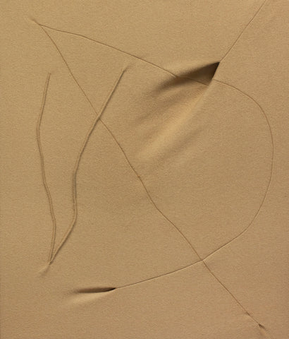 Untitled 161222, TSUYOSHI MAEKAWA, 2016Acrylic, Printed washi paper, Resin, Mineral pigments on canvas53.0 × 45.5 cm