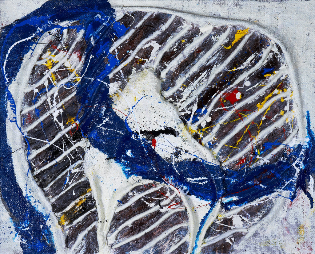 Untitled 160108, TSUYOSHI MAEKAWA, 2015Burlap and oil on canvas81.5 × 100.5 cm