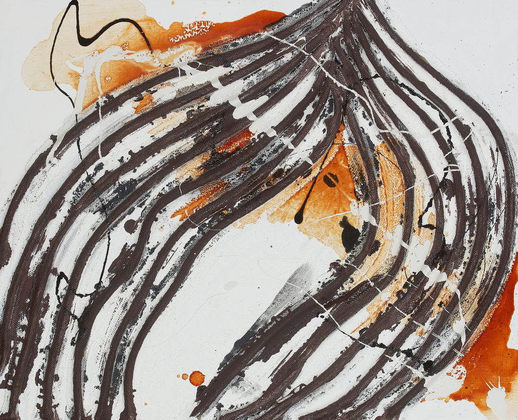 Untitled 160305, TSUYOSHI MAEKAWA, 2015Burlap and oil on Canvas53.0 × 65.2 cm