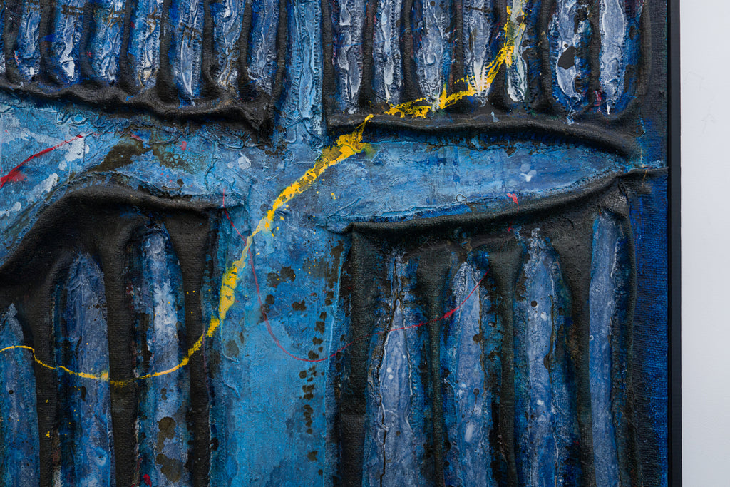 Untitled, TSUYOSHI MAEKAWA, 1965Burlap, oil on canvas162.5 × 132.0 cm
