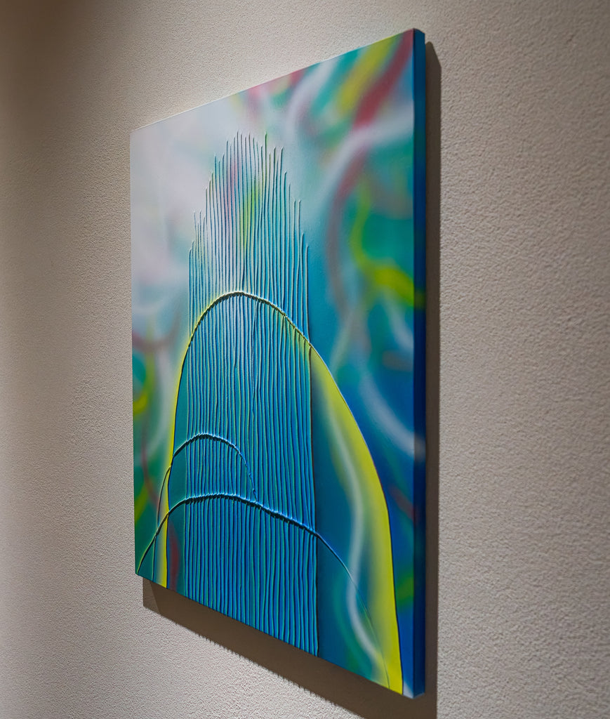 Untitled 080105, TSUYOSHI MAEKAWA, 2008Acrylic on sewn burlap73.0 × 53.0cm