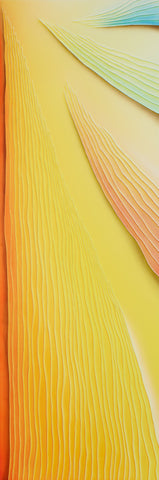 Untitled 110802, TSUYOSHI MAEKAWA, 2011Acrylic, Sewing on cotton cloth182.0 × 60.0 cm