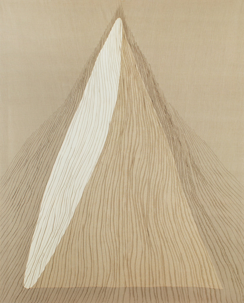 Untitled 170904, TSUYOSHI MAEKAWA, 1991Burlap on panel227.3 × 181.8 cm