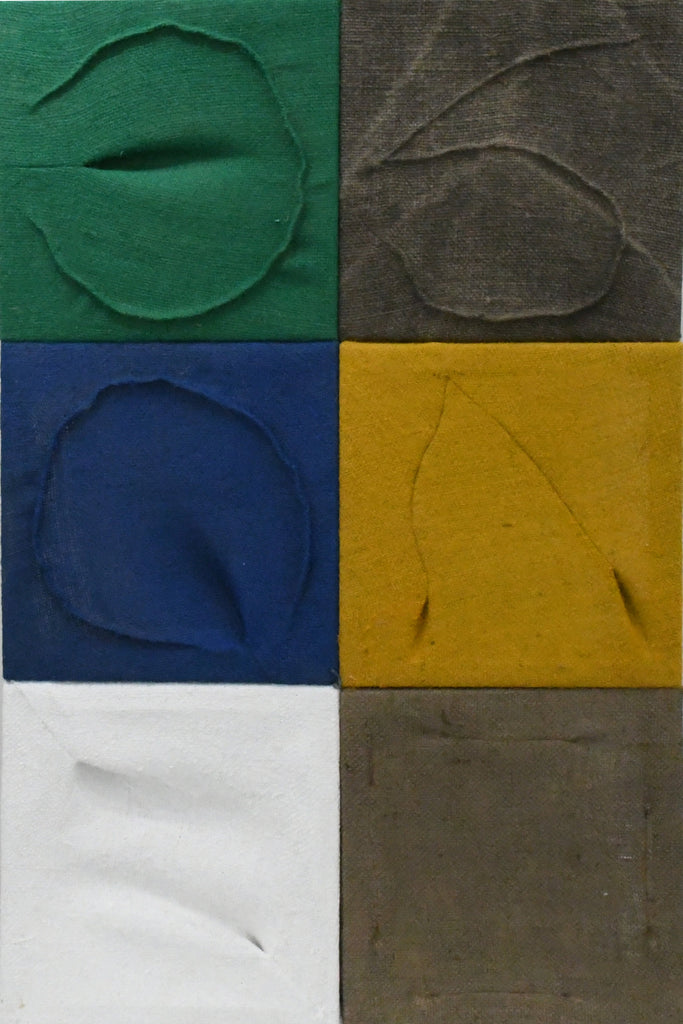 Untitled, TSUYOSHI MAEKAWA, 2020Acrylic, Sew on burlap120.0 × 80.0 cm