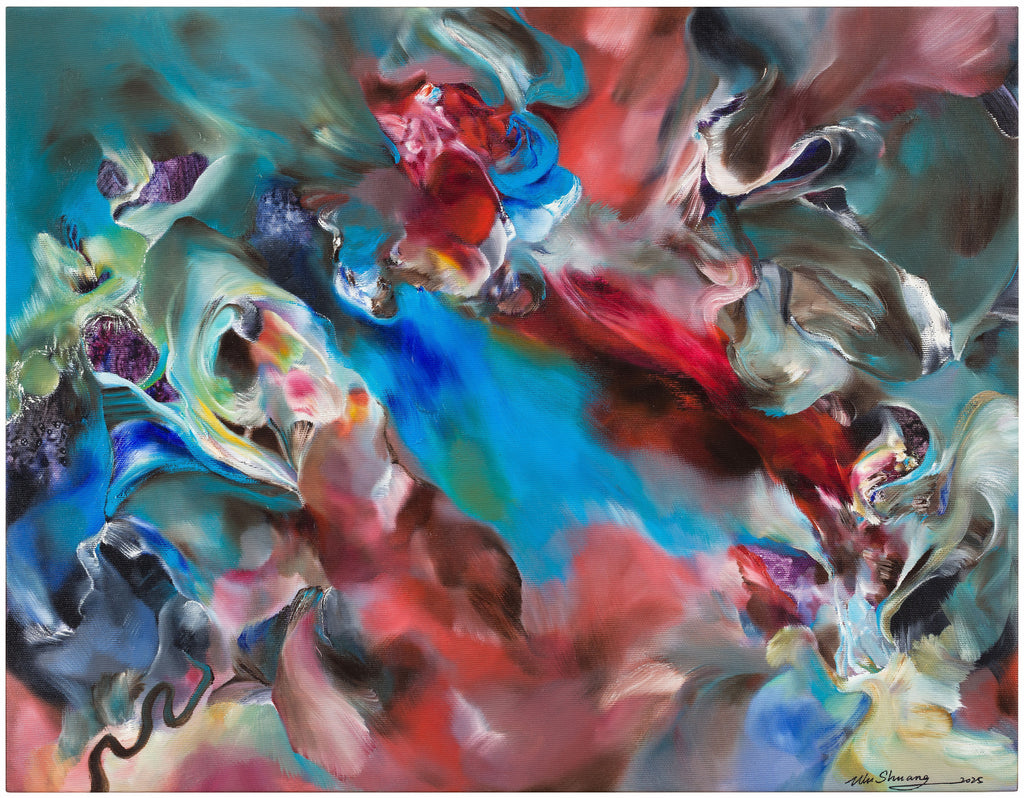 Between a Dream and It’s Reality, WU SHUANG, 2025Oil on canvas44.0 × 56.0 cm