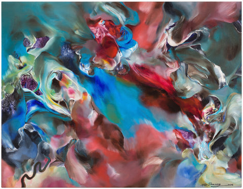 Between a Dream and It’s Reality, WU SHUANG, 2025Oil on canvas44.0 × 56.0 cm