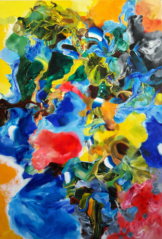 Land of God, WU SHUANG, 2025Oil and acrylic on canvas92.0 × 63.0 cm