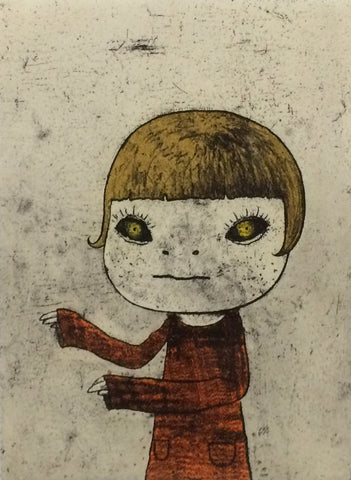 Night Walker, YOSHITOMO NARA, 2002Etching, Aquatint, Drypoint on paper30.5 × 22.3 cmEdition of 35