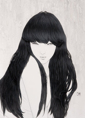 Diffusion-Inside-, YU KAWASHIMA, 2024Ink, Mineral pigments, Silver leaf on hemp paper72.7 × 53.0 cm