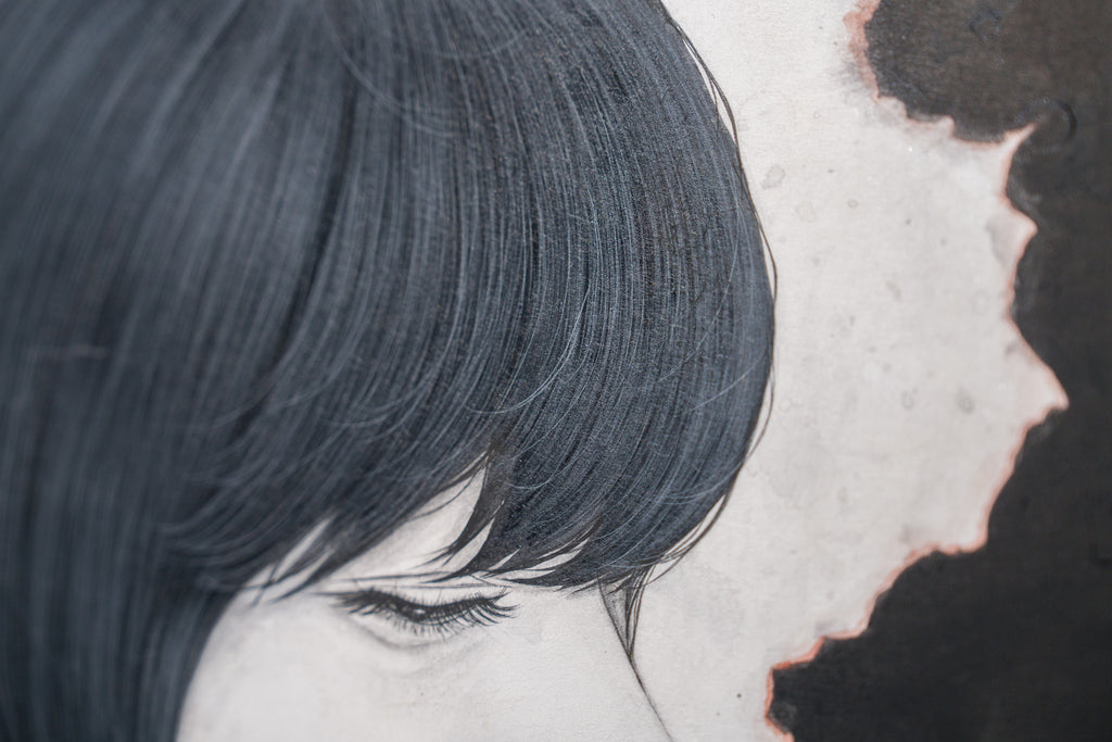 Sign, YU KAWASHIMA, 2024Ink, Mineral pigments on hemp paper72.7 × 53.0 cm