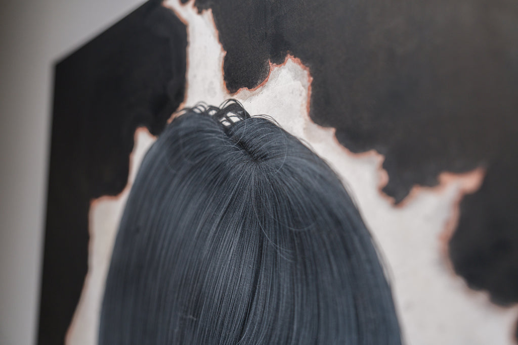 Sign, YU KAWASHIMA, 2024Ink, Mineral pigments on hemp paper72.7 × 53.0 cm