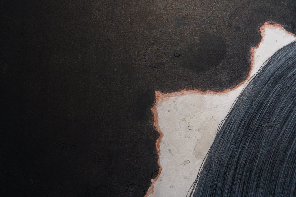 Sign, YU KAWASHIMA, 2024Ink, Mineral pigments on hemp paper72.7 × 53.0 cm