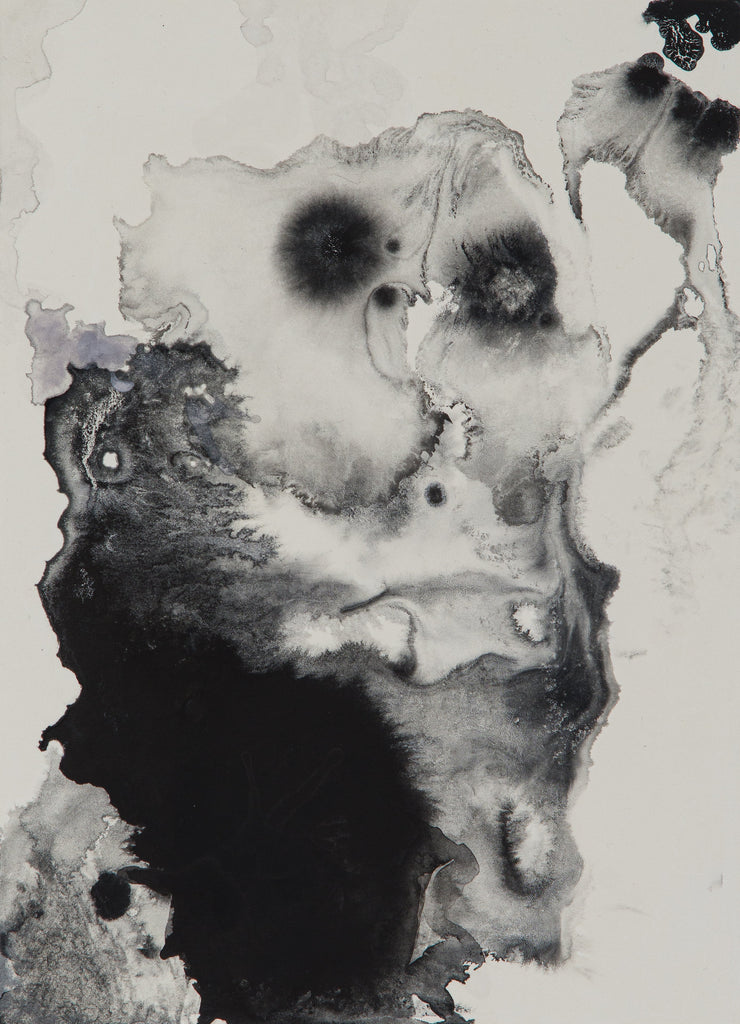 Mu (1), YU KAWASHIMA, 2025Mineral pigments, Ink on hemp paper33.3 × 24.2 cm